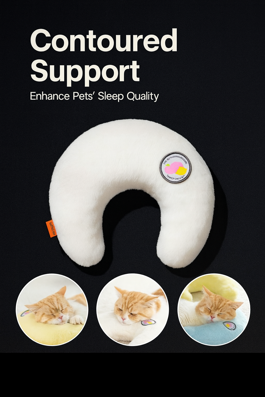 U-Shaped Orthopedic Pet Pillow