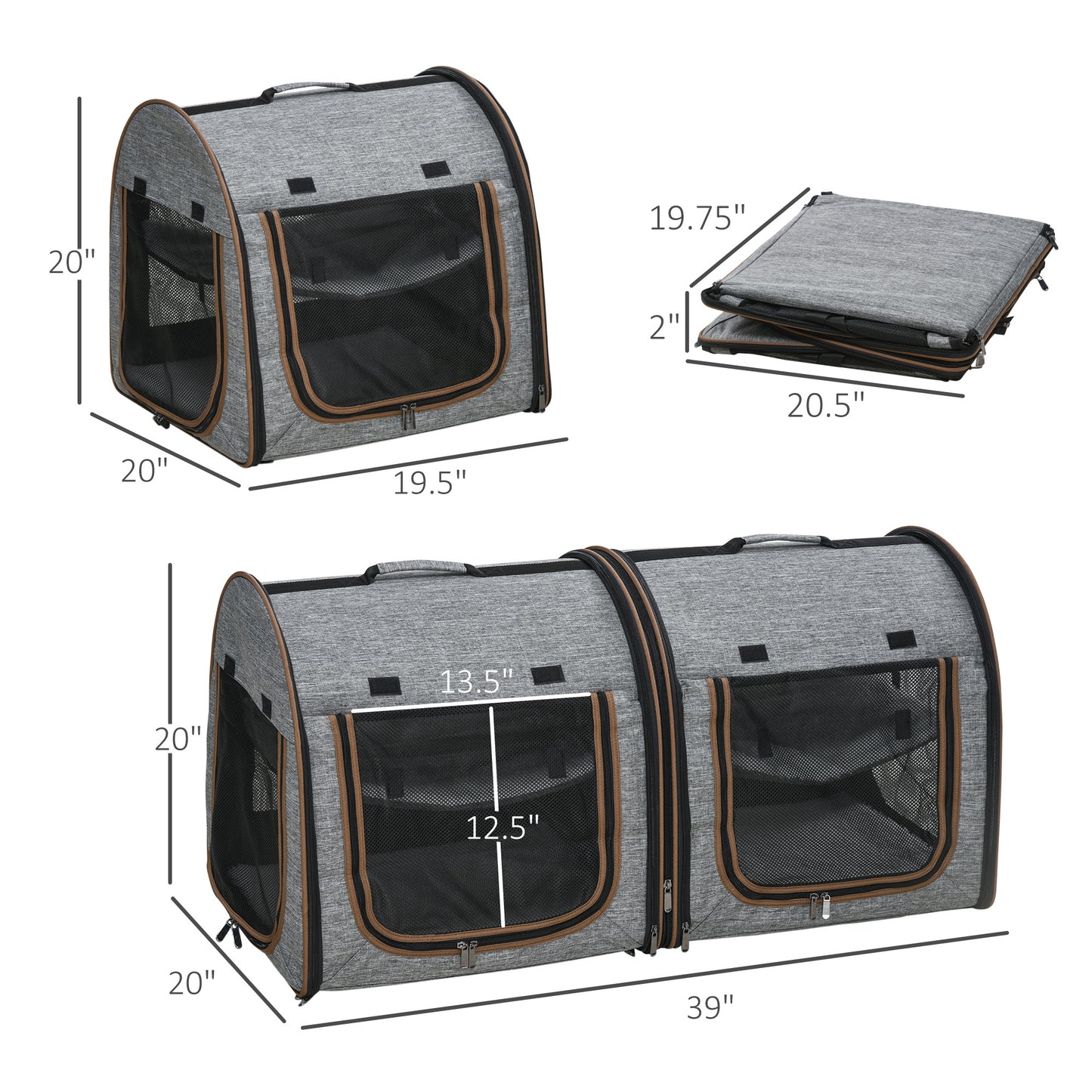 Portable Soft-Sided Pet Carrier