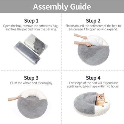 Enclosed Cat Bed Cave