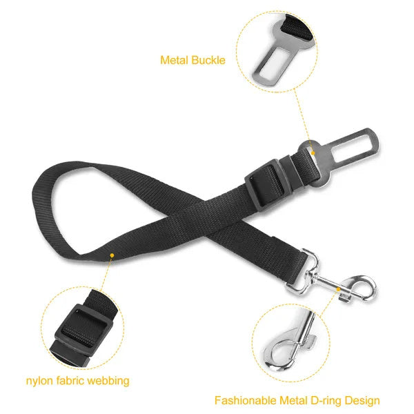 Dog Car Seat Belt – Adjustable Pet Safety Harness
