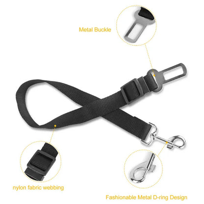 Dog Car Seat Belt – Adjustable Pet Safety Harness